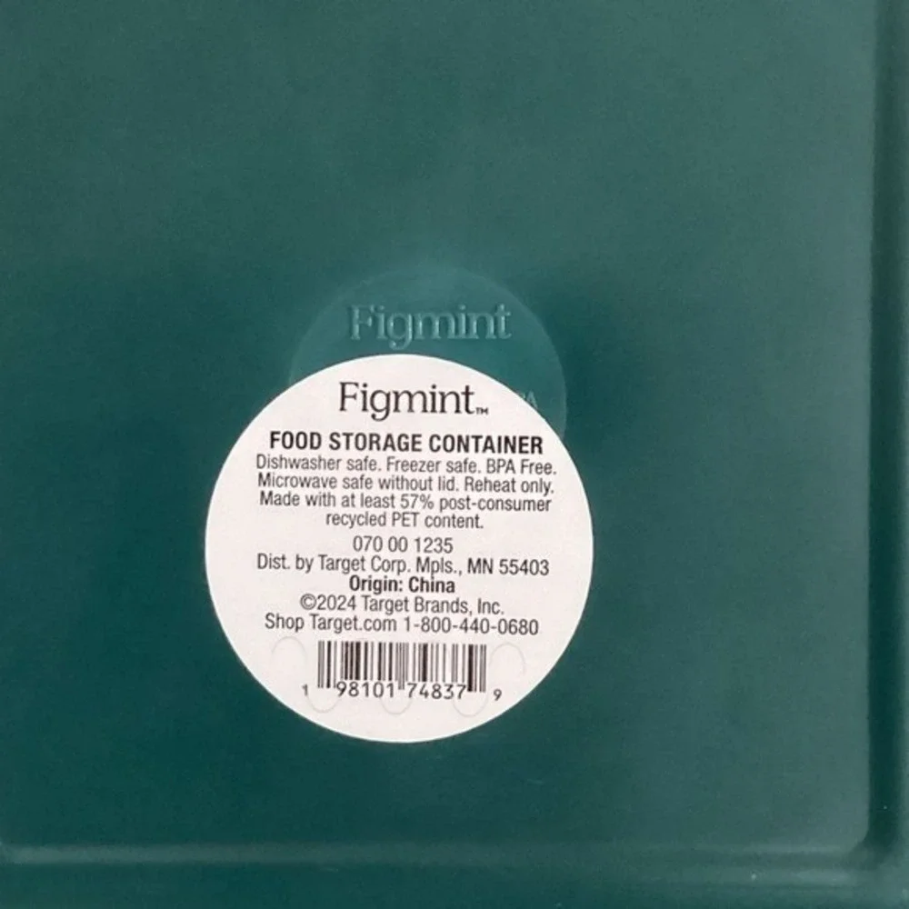 Mint Teal Food Storage Container‎ (Total of (2)
